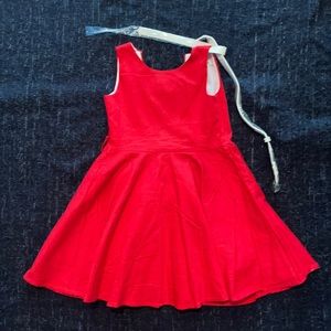 Girls Never Worn red dress size 6 lined HBB Magic